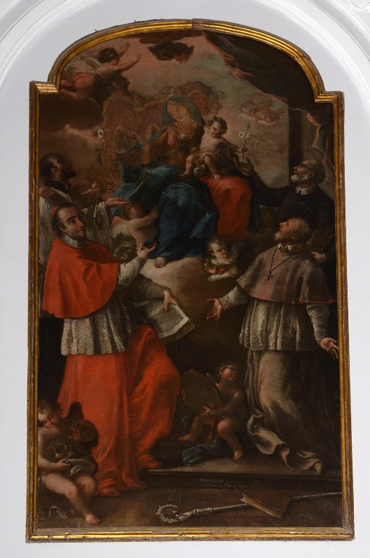 Carella D. A. (1801), Dipinto della Madonna con Bambino e santi