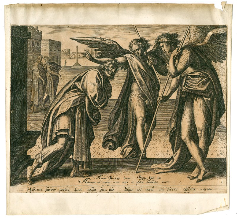 Galle P. (1590-1612), Lot e i due angeli