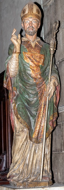 Ambito toscano sec. XX, Statua raffigurante San Giovanni Gualberto