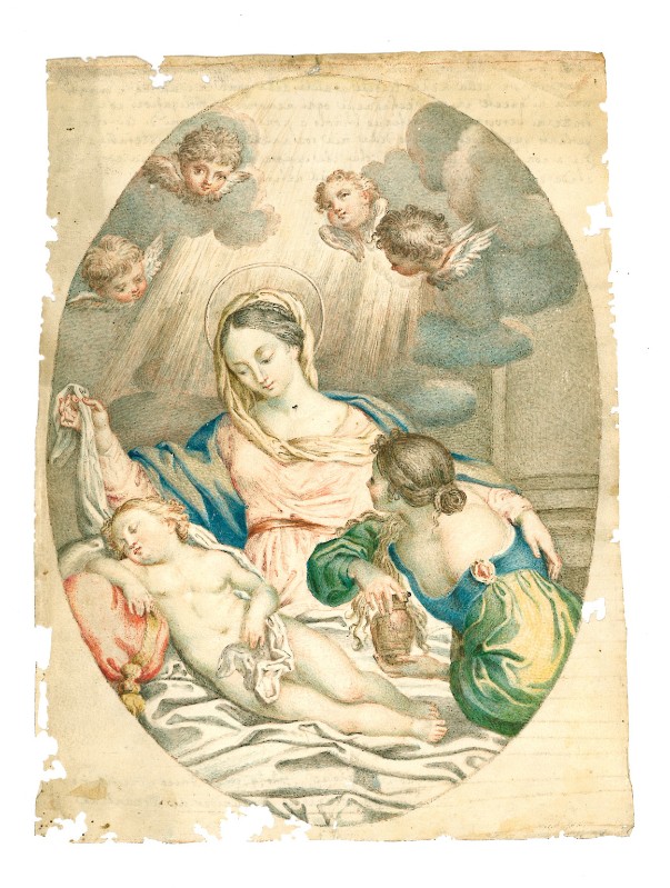 Braunizer de Braunthall G. F. sec. XVIII, Madonna con Bambino e la Maddalena