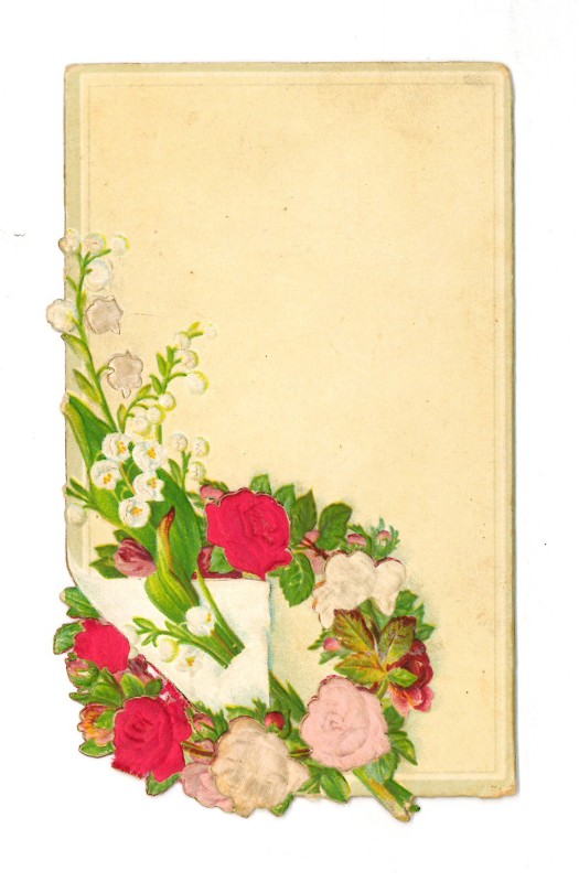 Ambito italiano sec. XX, Segnalibro con fiori
