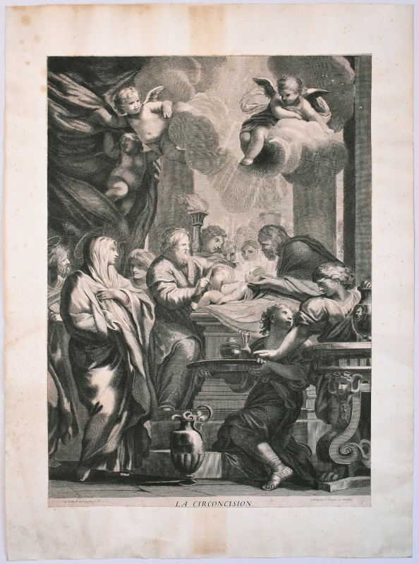Edelinck G. seconda metà sec. XVII, Circoncisione di Gesù Bambino