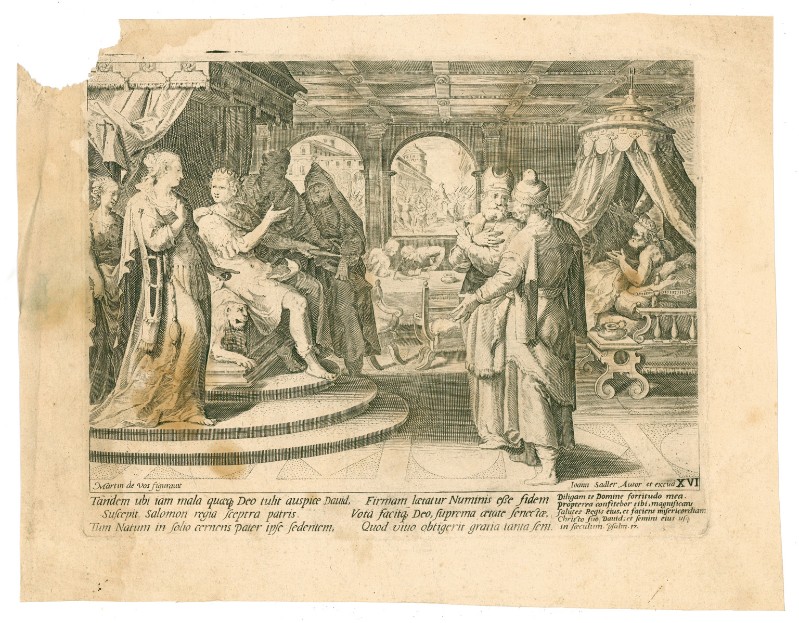 Sadeler A.-Sadeler J. (1585-1592), David proclama Salomone re 2/2