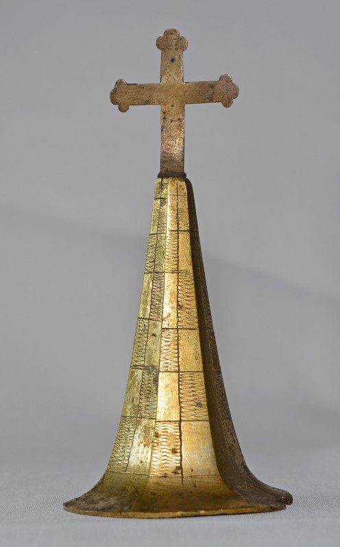 Bottega trentina sec. XV, Copertura di reliquiario a torre