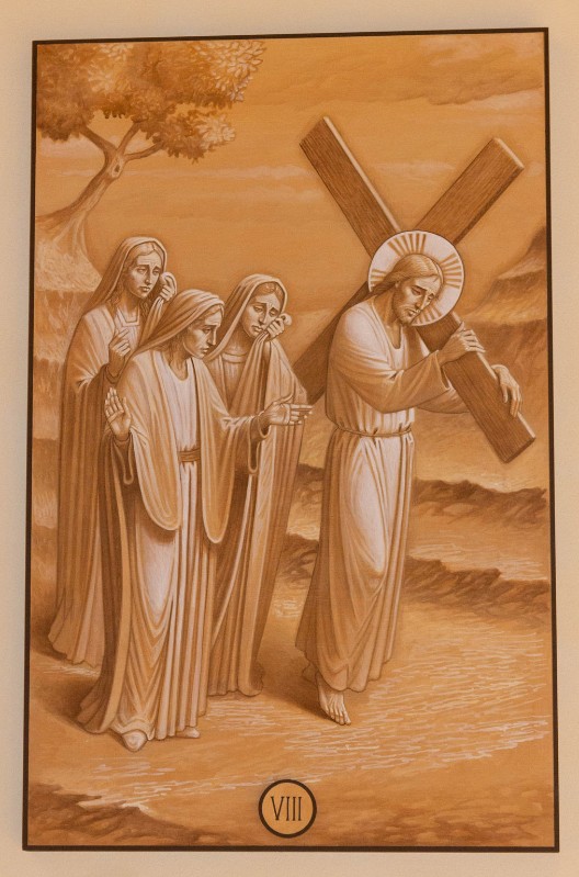 Casentini P. (2019), Dipinto di Gesù che consola le donne di Gerusalemme