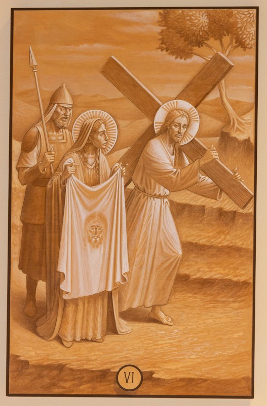 Casentini P. (2019), Dipinto di Gesù Cristo asciugato dalla Veronica