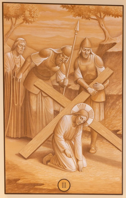 Casentini P. (2019), Dipinto di Gesù Cristo cade la prima volta