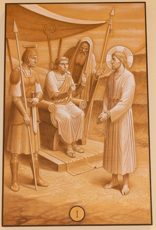 Casentini P. (2019), Dipinto di Gesù Cristo condannato a morte