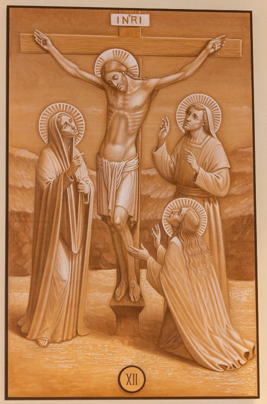 Casentini P. (2019), Dipinto di Gesù Cristo morto in croce