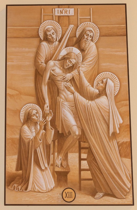 Casentini P. (2019), Dipinto di Gesù Cristo deposto dalla croce