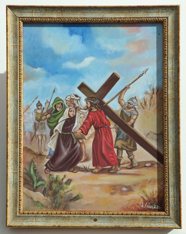 Caiazza Lucia sec. XXI, Gesù incontra la Veronica