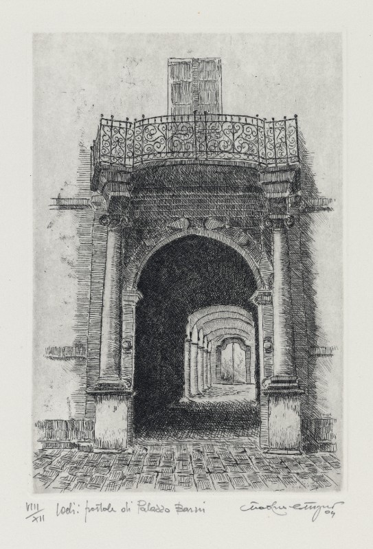 Cotugno T. (2004), Lodi: portale di Palazzo Barni