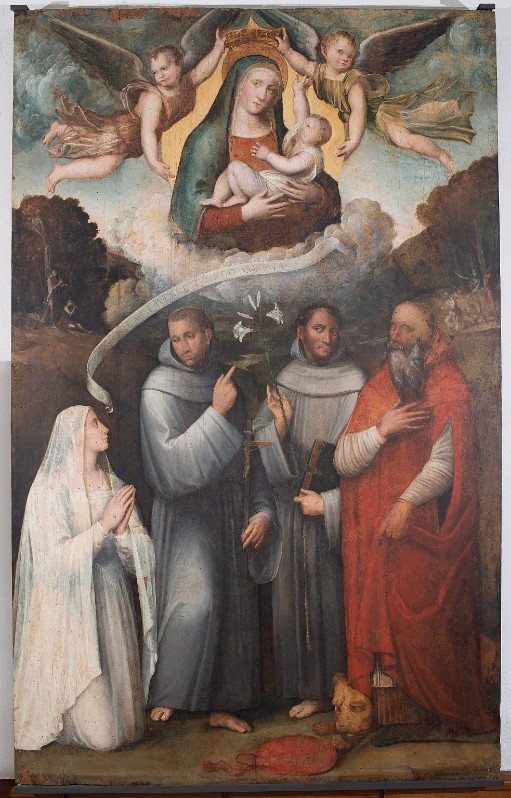 Francia G. sec. XVI, Madonna con il Gesù Bambino e santi