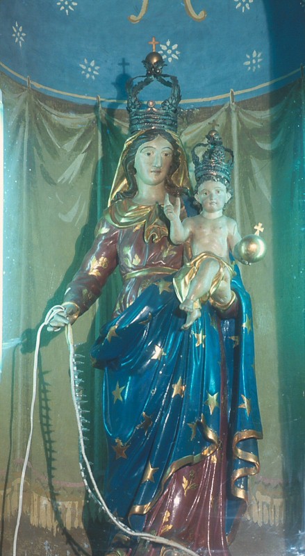 Bottega piemontese sec. XVII, Statua processionale della Madonna del rosario