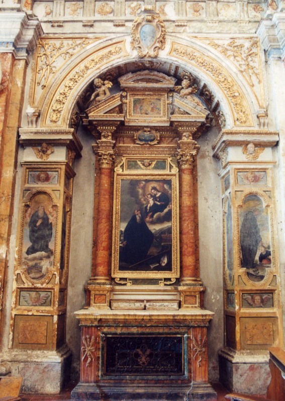 Bottega Italia centrale sec. XVII, Altare con capitelli corinzi