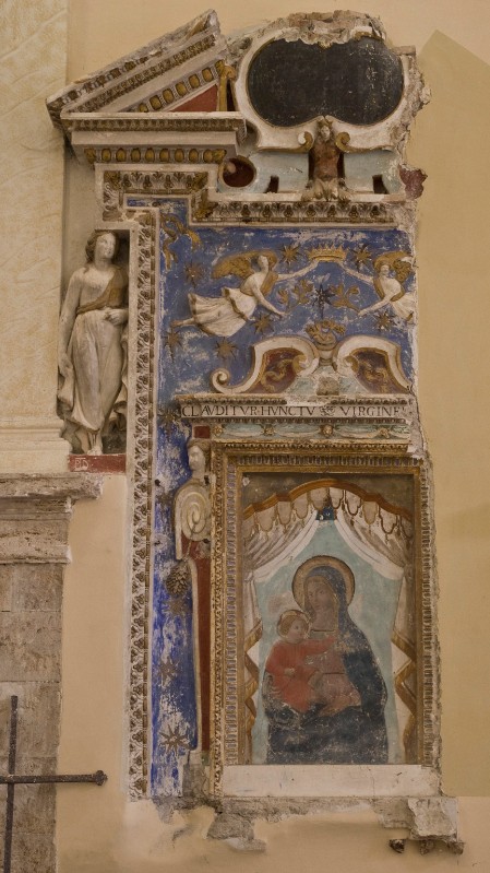 Bottega umbra sec. XVI, Mostra di altare della Madonna dello Sportello