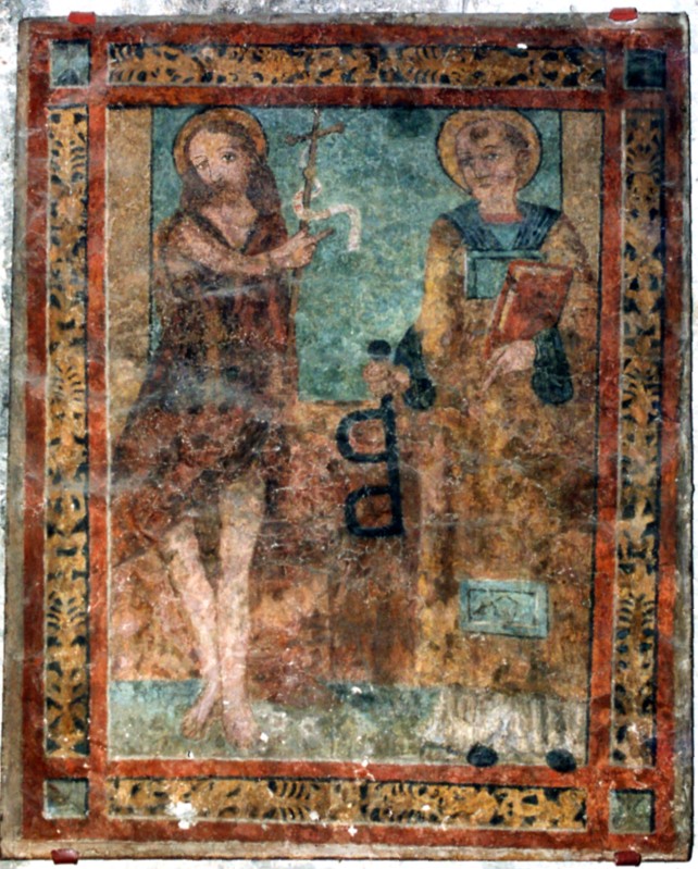 Ambito umbro sec. XV, Santi Giovanni Battista e Leonardo