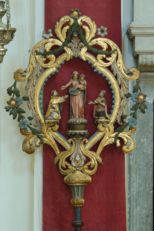 Bottega carnica sec. XVIII, Insegna processionale della Madonna e Santi