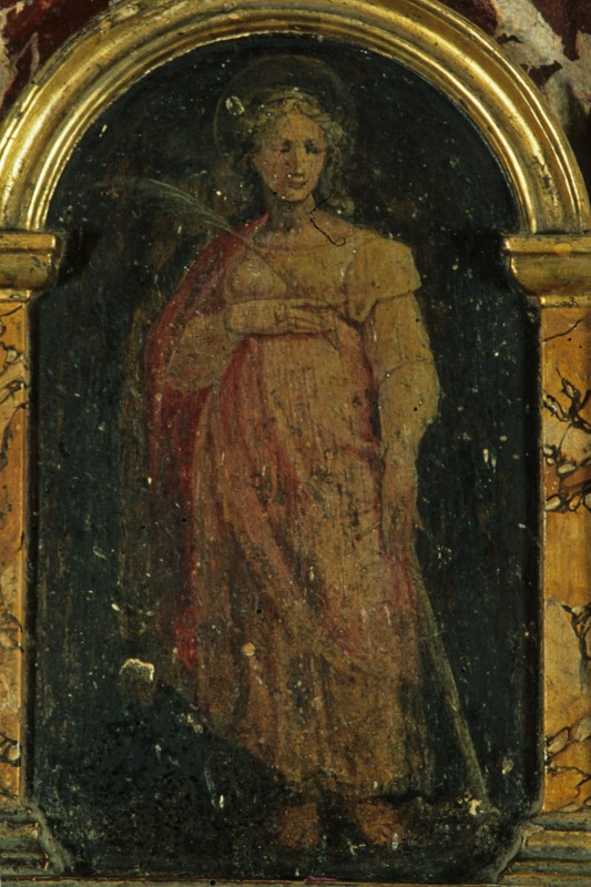 Scuola di Foschi S. sec. XVI, Dipinto con Santa Sabina