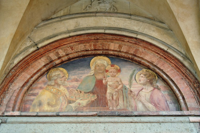 Soranzo A. sec. XX, Madonna tra Santa Giustina e San Sabino