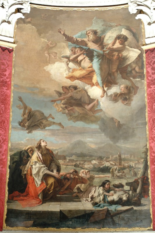 Tiepolo G. B. (1759), Santa Tecla prega per la liberazione di Este dalla peste