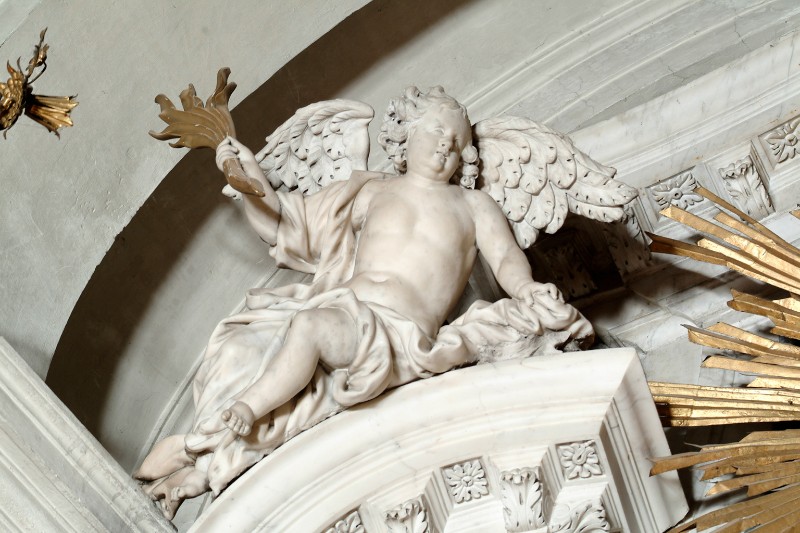Rossini Z. sec. XVIII, Angelo con palma del martirio dell'altare di S. Tecla