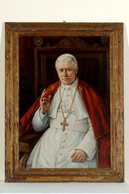 Bottega veneta sec. XX, Cornice di Papa Pio X