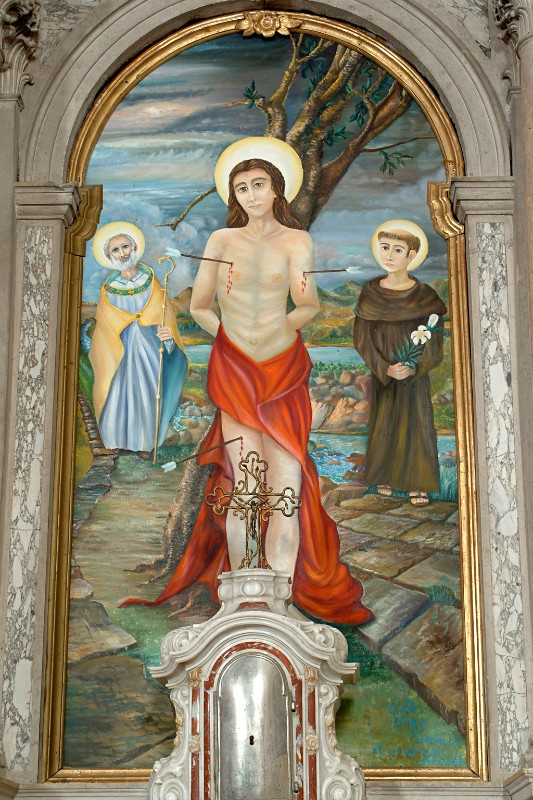 D'Ars E. sec. XX, San Sebastiano e santi