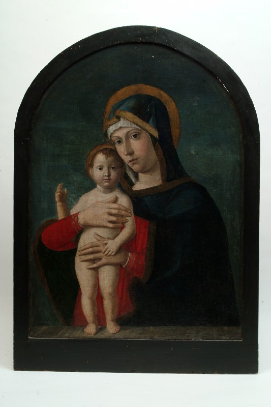 Ambito veneto sec. XV, Madonna con Gesù Bambino benedicente