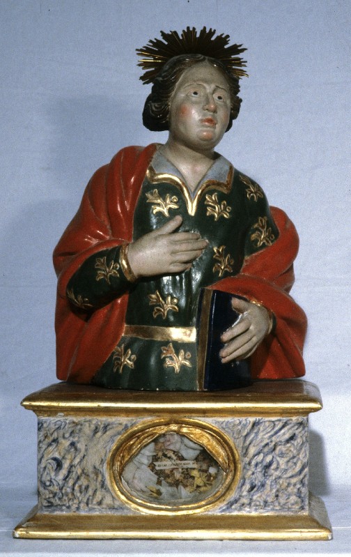 Scultore napoletano sec. XVIII, Reliquiario a busto di San Prospero martire