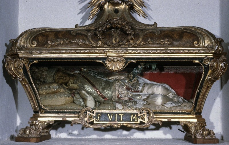 Scultore molisano sec. XVIII, Statua giacente di San Vitale martire