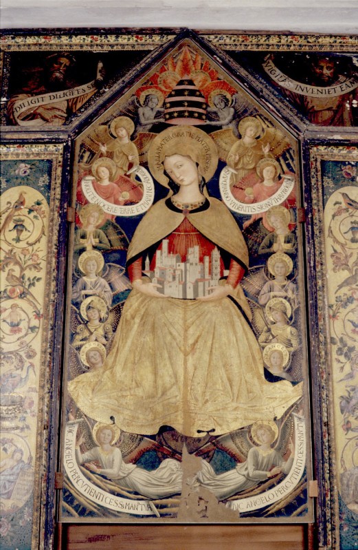 Benozzo Gozzoli (1457-1458), Madonna in gloria con la città di Sermoneta