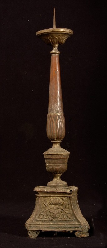 Ambito italiano sec. XIX, Candeliere da altare cm 67 2/4