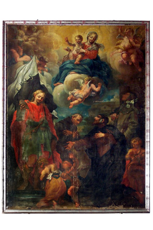 Perpignani G. sec. XVIII, Madonna con Gesù Bambino e Santi