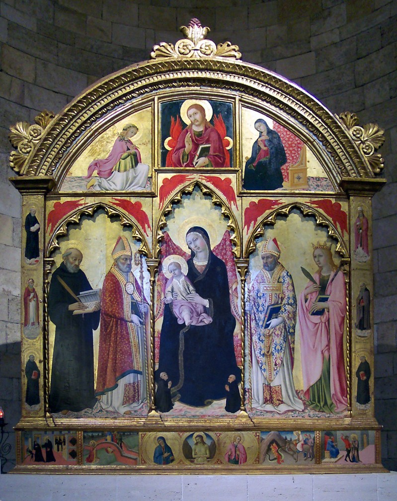 Sano di Pietro (1471), Madonna con Gesù Bambino e Santi