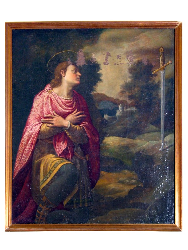 Sorri P. sec. XVII, San Galgano in preghiera