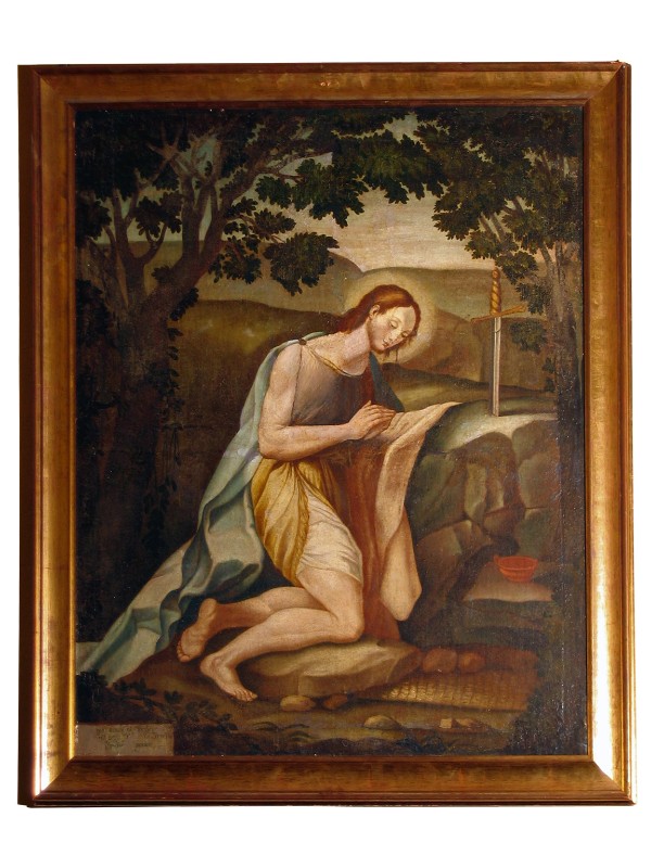 Bott. toscana sec. XVIII, San Galgano in preghiera
