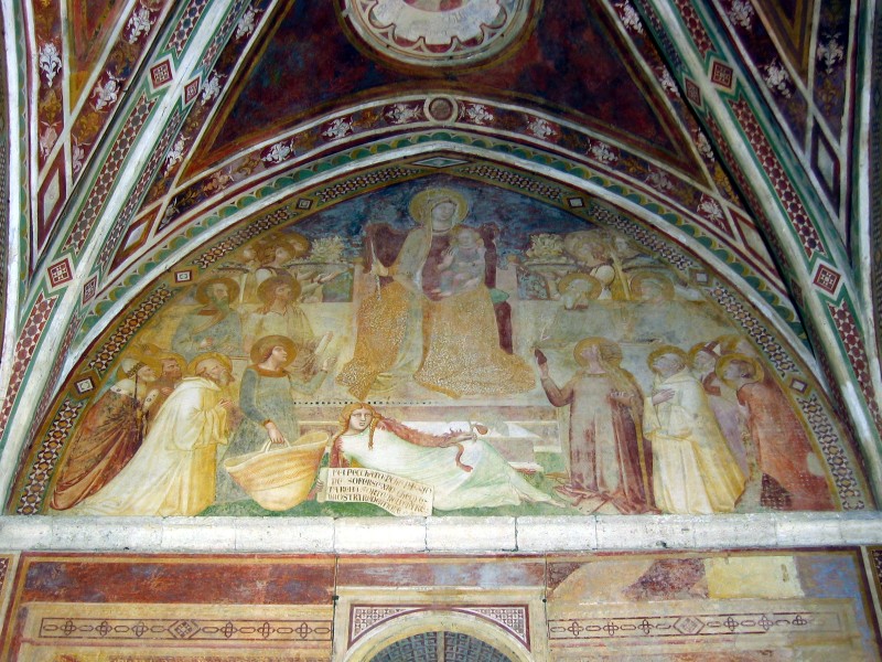 Lorenzetti A. sec. XIV, Madonna in maestà