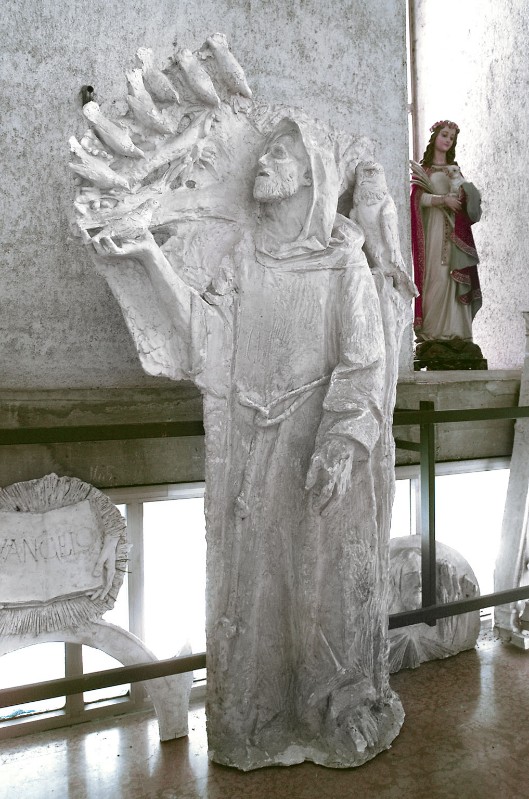 Bottega veneta sec. XX, San Francesco predica agli uccelli