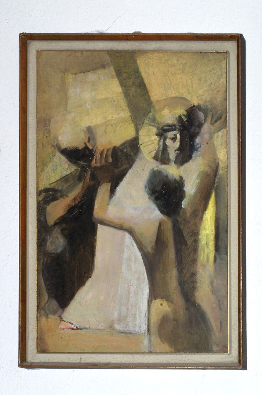 Costantini E. (1960), Stazione della Via Crucis ad olio su tela 5/14