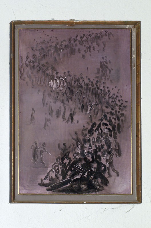 Costantini E. (1960), Stazione della Via Crucis ad olio su tela 7/14
