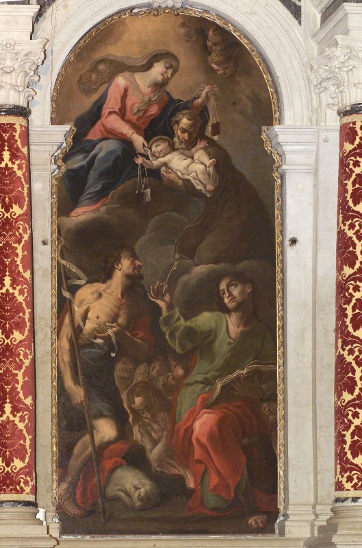 Pittoni F. (1706), Madonna del Carmine e Santi