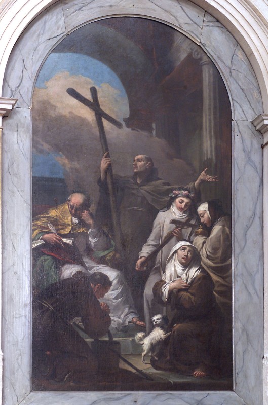Zucchi A. prima metà sec. XVIII, San Pietro d'Alcantara e Santi francescani