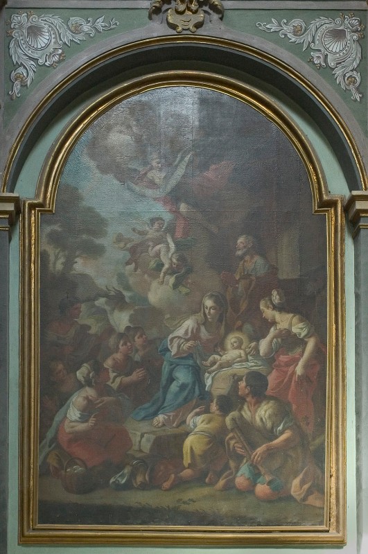 De Milo V. sec. XVIII, Natività di Gesù in olio su tela