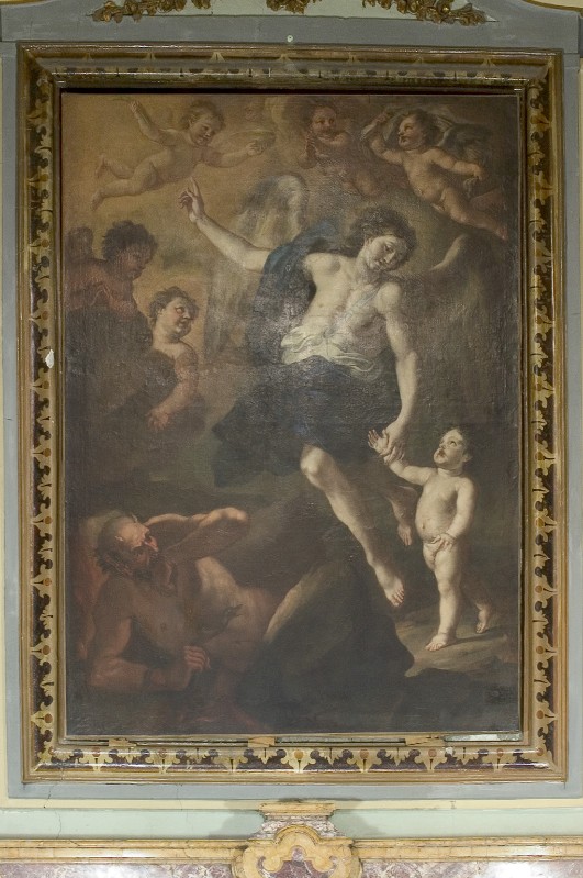 Viva A. sec. XVIII, Angelo custode in olio su tela