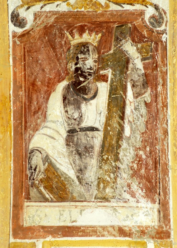 Ambito abruzzese sec. XVII, Affresco con S. Elena