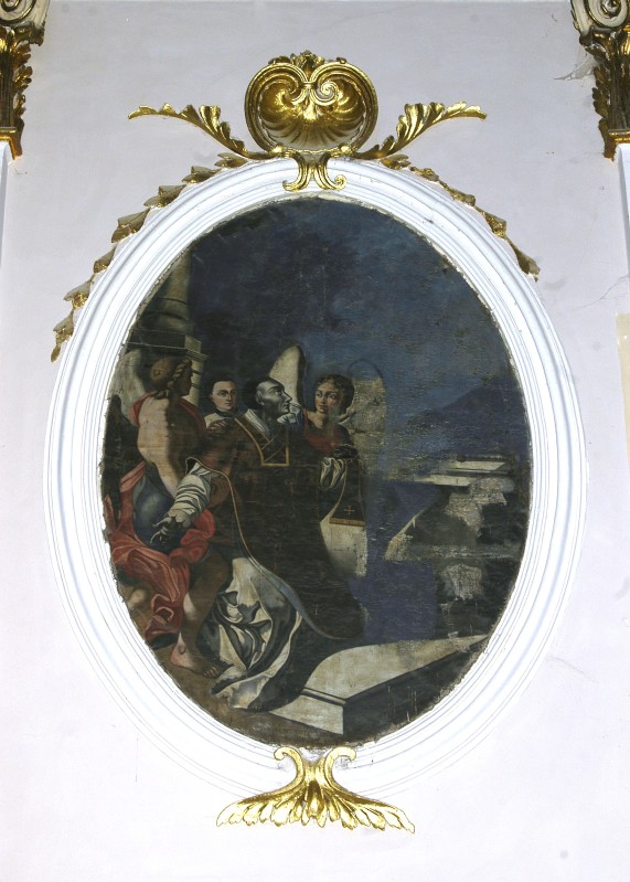 Scuola abruzzese sec. XVIII, Dipinto con S. Andrea Avellino