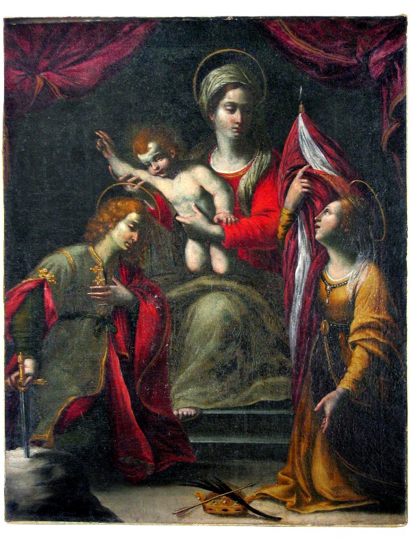 Manetti D. sec. XVII, Madonna con Gesù Bambino e Santi