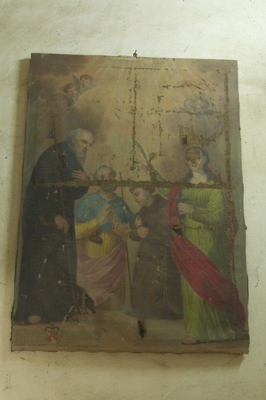 Martini J. (1832), Sant'Antonio abate Santa Lucia e santi