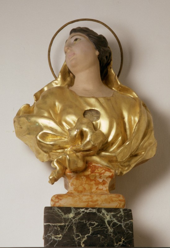 Bott. ligure sec. XVIII, Reliquiario a busto di Santa